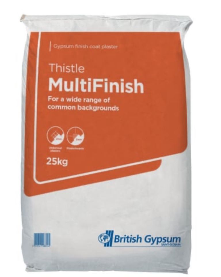 Thistle MultiFinish Plaster 25kg Bag – New