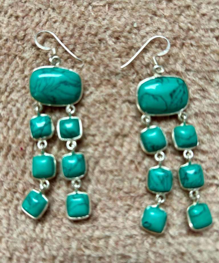 Turquoise & Silver Earrings