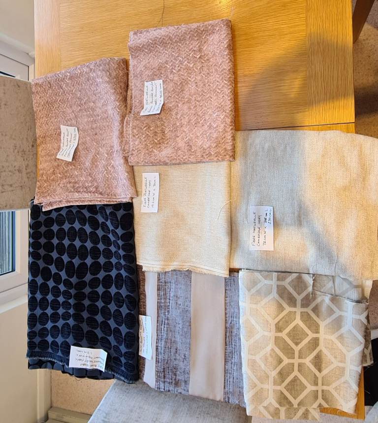 Selection Of Fabric Remnants, New, Free, Collection Only