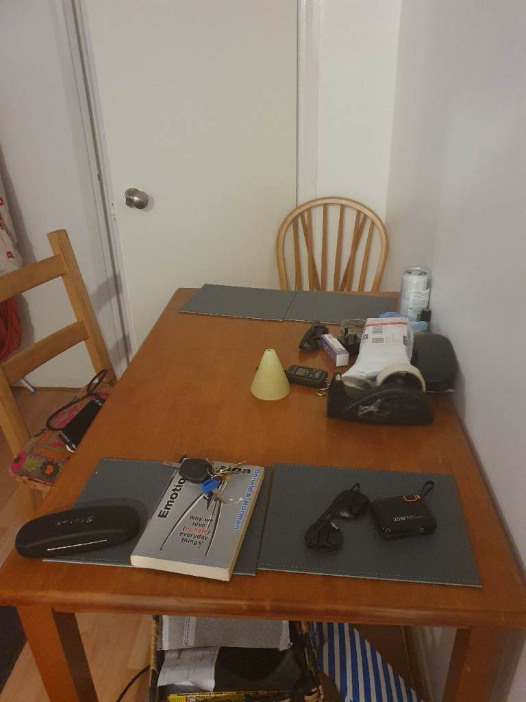 Kitchen table and 2 chairs