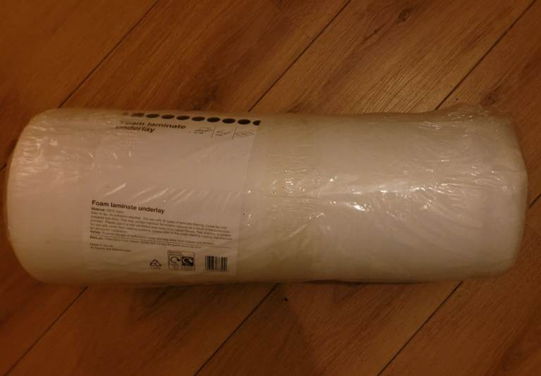 B&Q Foam Laminate Underlay x 3 Rolls