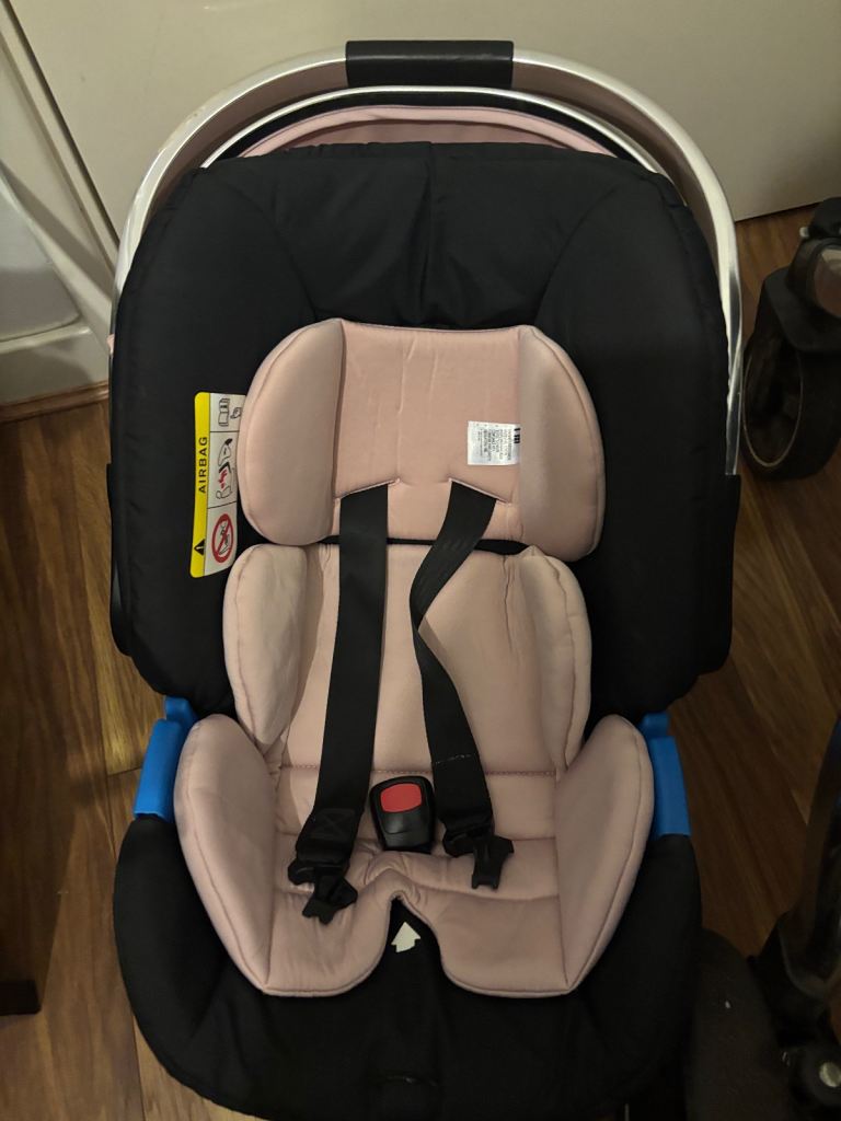 Mothercare Journey travel system in a blush pink color 