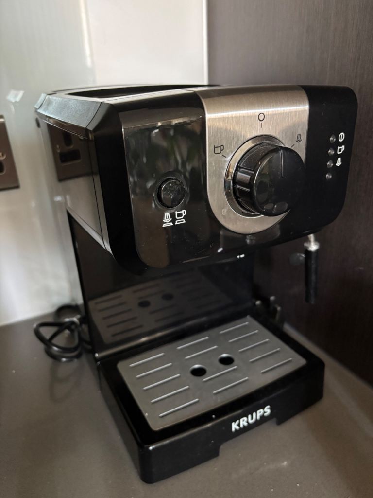 Krups Coffee Machine - Black and Silver, as good as new