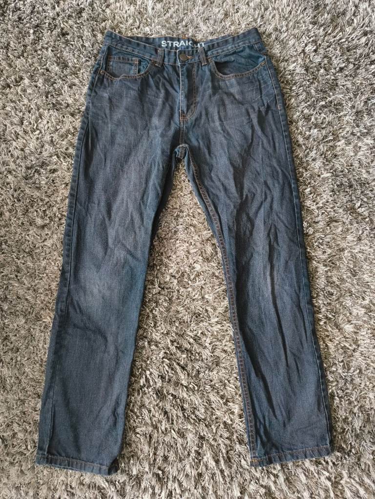 Men's Peacocks dark blue jeans as per photo regular straight fit W32R £5