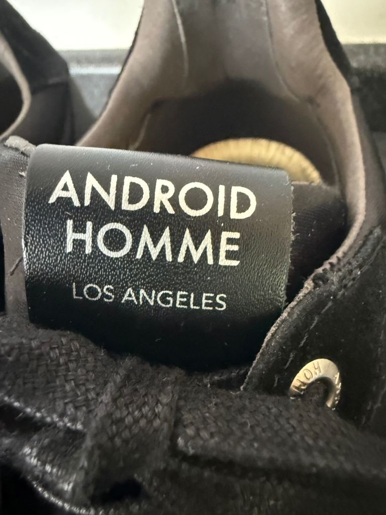 Men’s Designer Android Homme Los Angeles Black Shoes Trainers Size UK9
