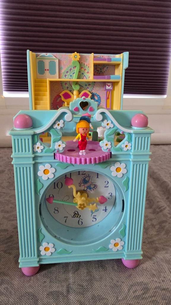 This Vintage Bluebird Polly Pocket 1991 Fun Time Clock