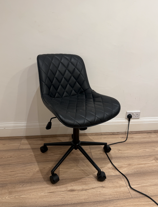 Faux Leather Computer Chair - Purchased for £150 - as new