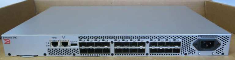 Brocade 300 Fibre Channel SAN Switch with 24-Port License