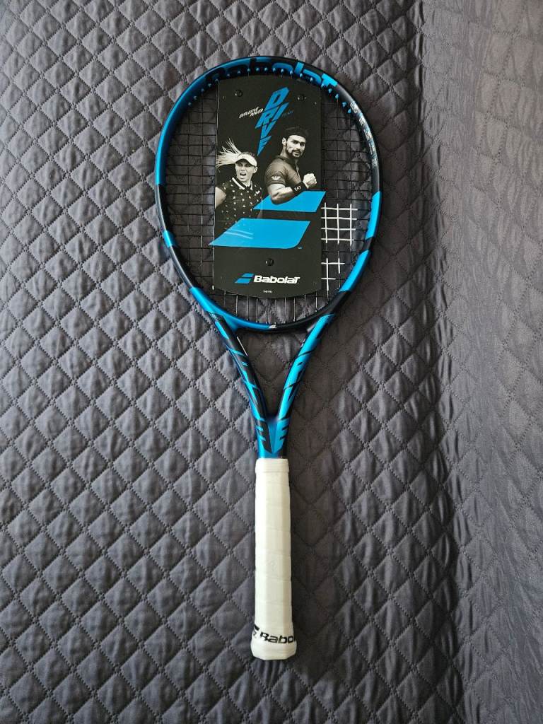 Babolat Pure Drive Team Tennis Racket 285g Grip Size 4 - Blue | NEW | Strung