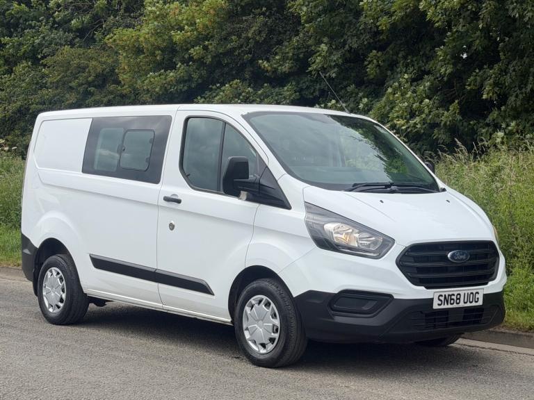 2018 (68) FORD TRANSIT CUSTOM CREW VAN 2.0 105bhp EURO 6 ULEZ COMPLIANT