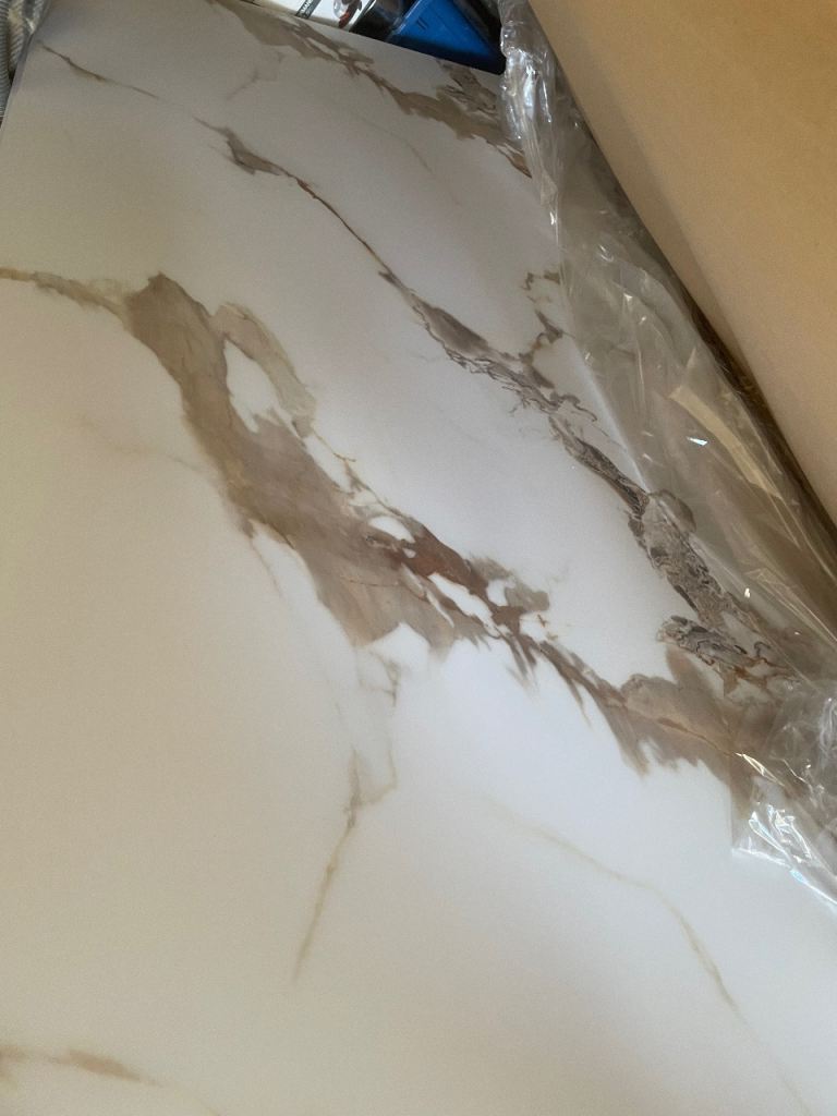 White with Marble effect Wet Wall Panel