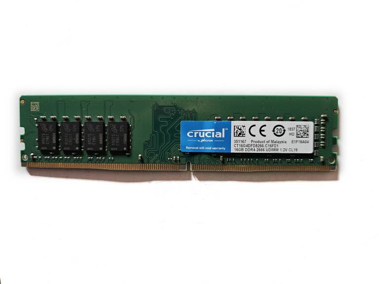 RAM Crucial: CT 16G4DFD8266.C16FD1 16 GB DDR4-2666 UDIMM 1.2V CL19