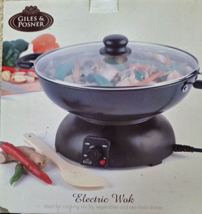 QUALITY GILES & POSNER ELECTRIC WOK  NEW