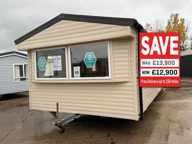 2 Bed 2016 Static Caravan - Double Glazed - Offsite Sale for Private Land, Farms