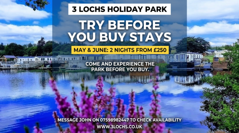 Holiday homes for sale @ 3 Lochs Holiday Park 