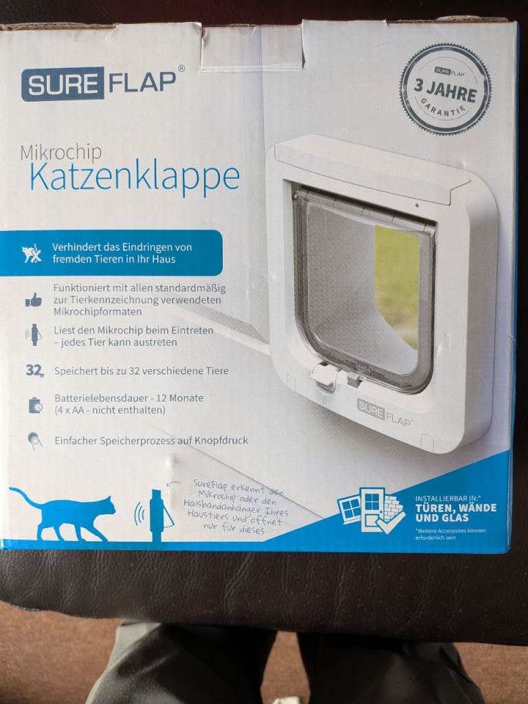 SureFlap Microchip Cat Flap for Doors, Walls, and Glass