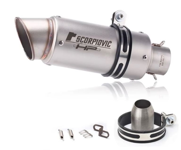 Motorcycle exhaust universal slip on silencer muffler 