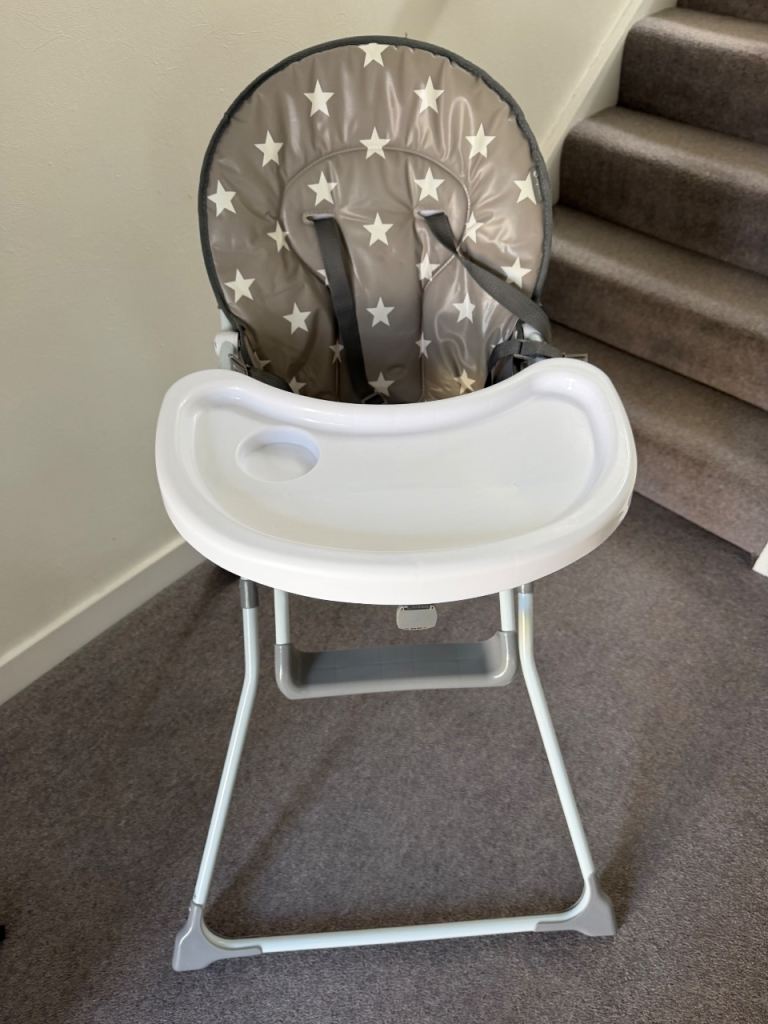 My Babiie Grey Star High Chair – Good Condition