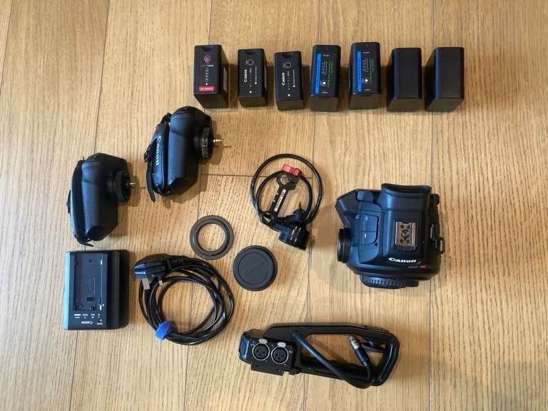 Canon C100 Cinema Camera Kit with Batteries and Accessories