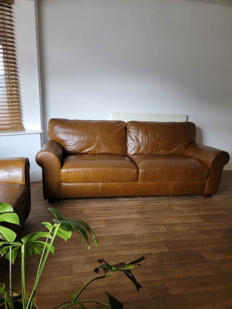 GENUINE ITALIAN LEATHER TAN 3 + 1 