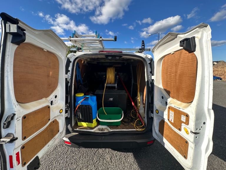 Window cleaning van. 