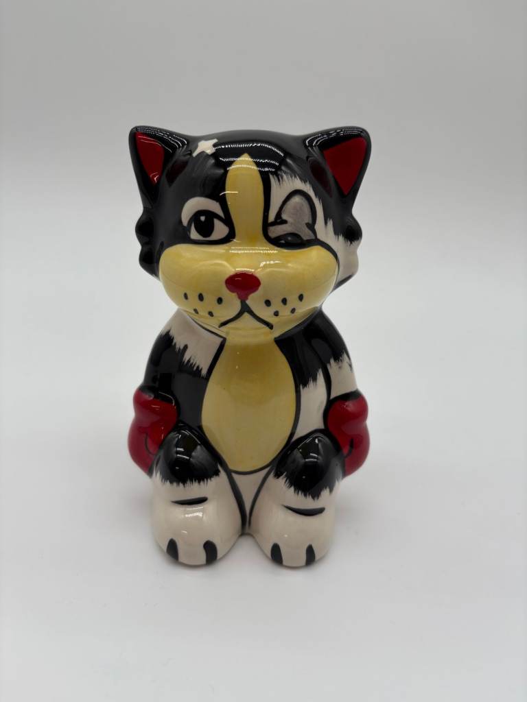 Rare Lorna Bailey Cat "Ali" - The Boxer - 5.75 Inch/14.5cm Tall - Signed