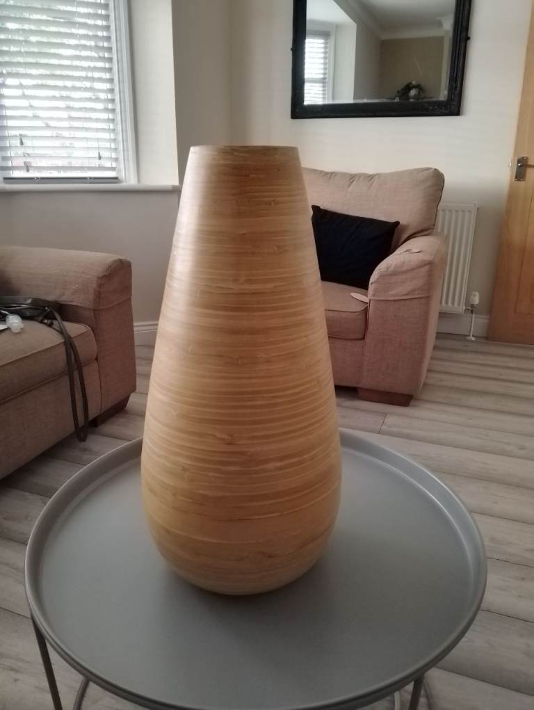 Large bamboo vase