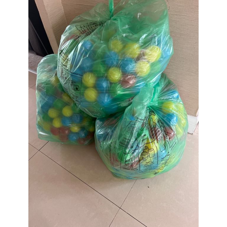 3 large bags of Argos ball pit plastic balls