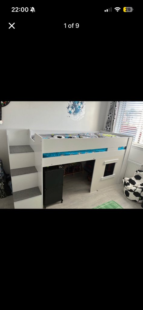 Mid sleeper kids bed