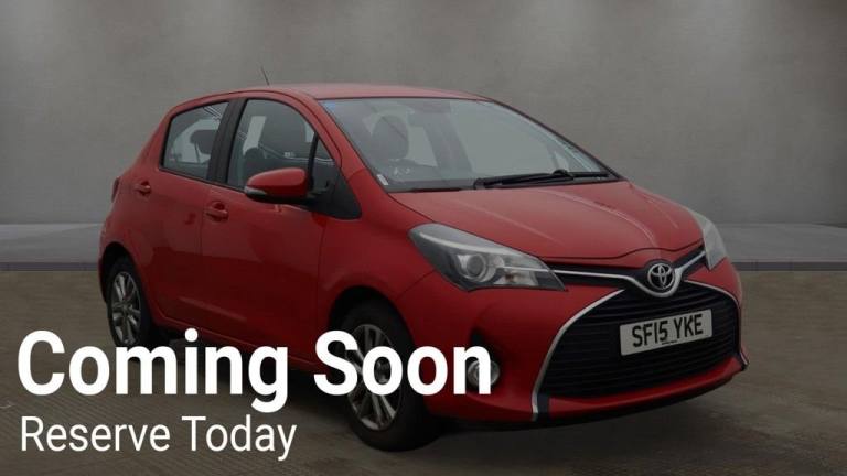 2015 Toyota Yaris 1.33 VVT-i Icon 5dr CVT HATCHBACK PETROL Automatic