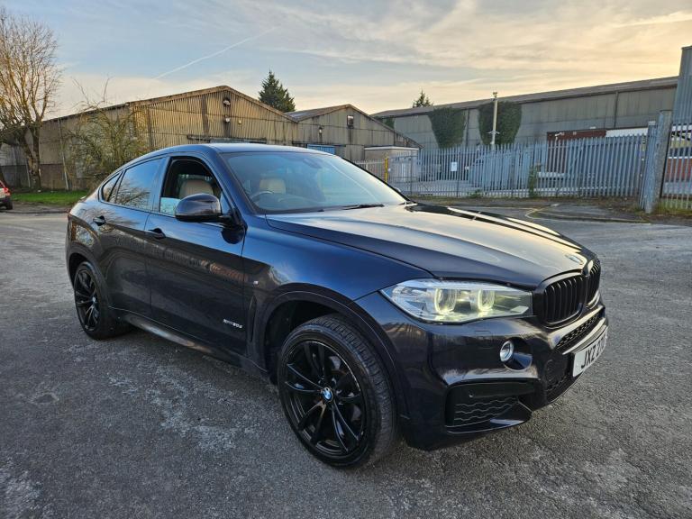 2017 BMW X6 xDrive30d M Sport 5dr Step Auto Blue Light Damaged Salvage