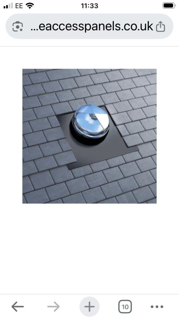 Skylight Sun Tunnel SUNPIPE for Slate Roof