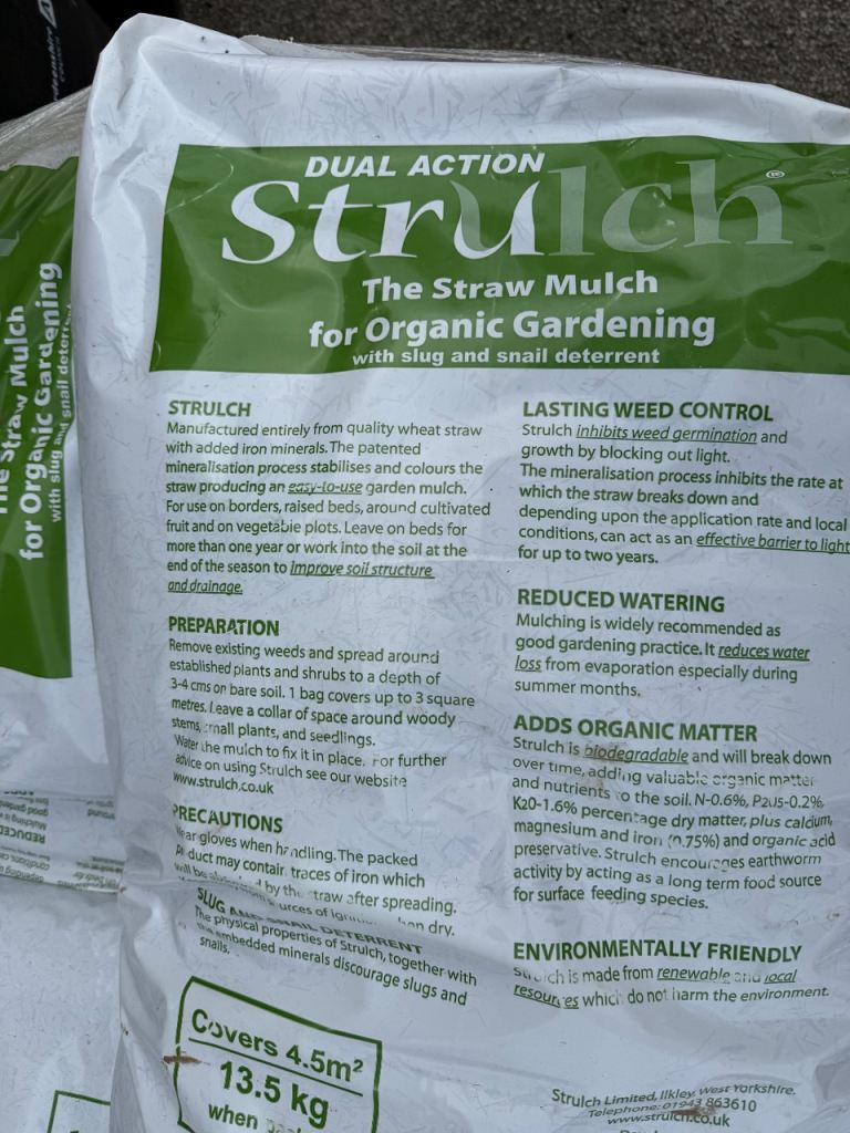 Strulch Mulch bags - 13.5kg - 4.5m2 coverage 