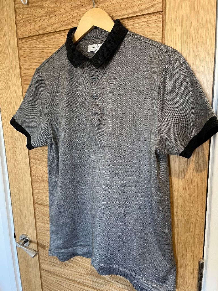 Jasper Conran Grey Polo Shirt - Size Medium
