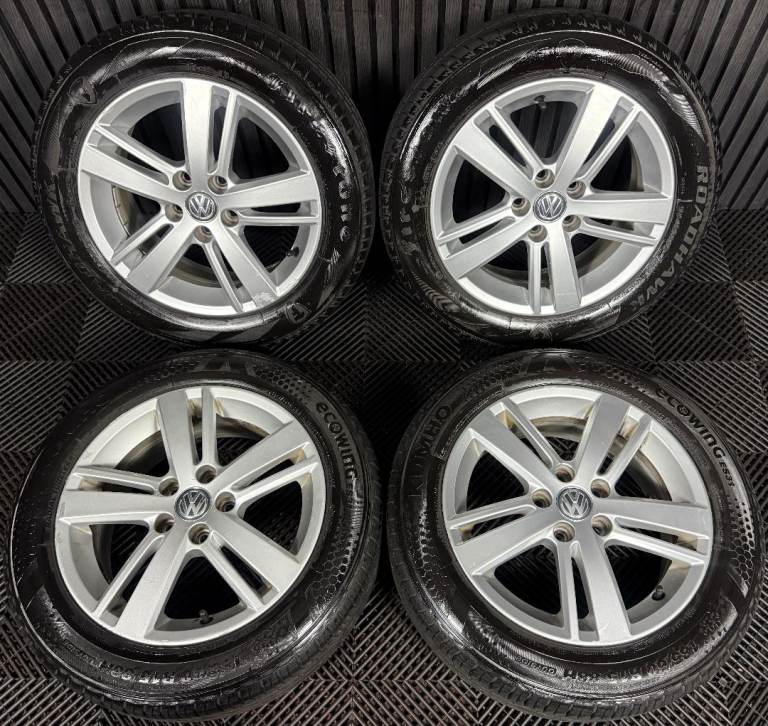 15'' GENUINE VW POLO R LINE 6R MK5 STRATFORD ALLOY WHEELS ALLOYS TYRES