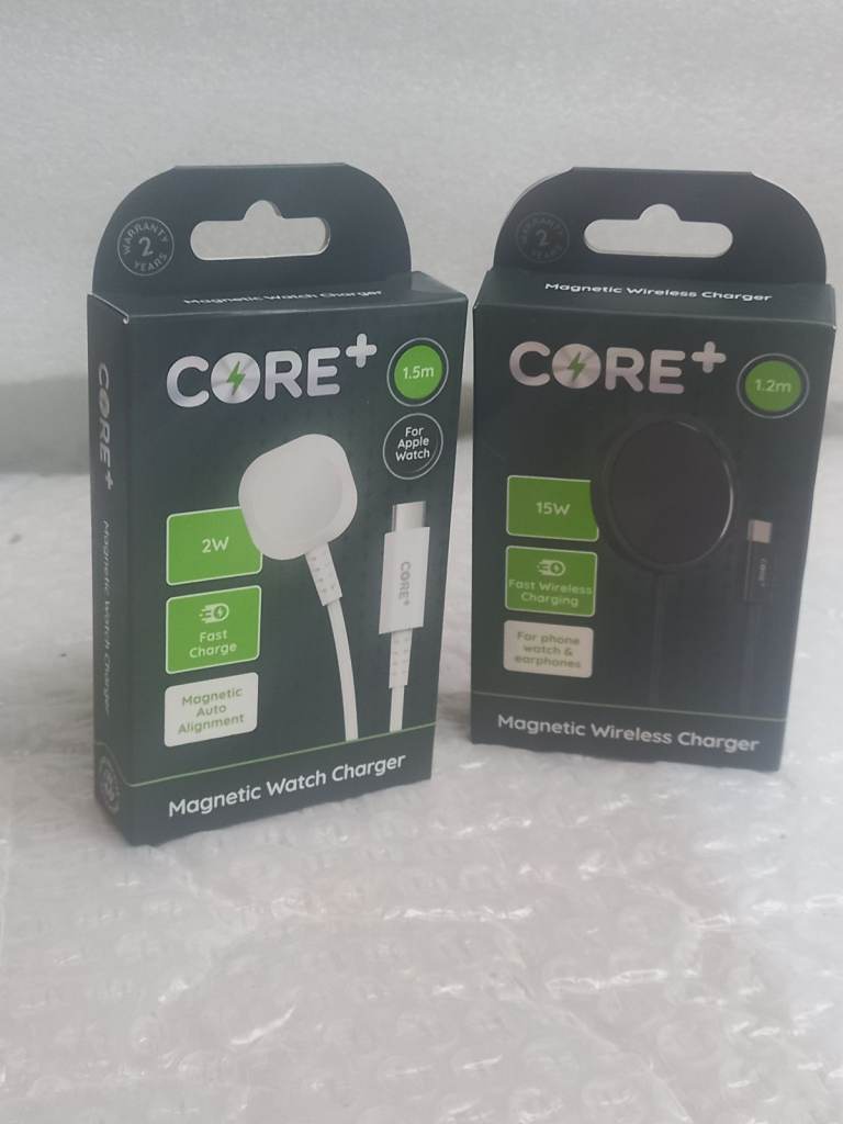CORE+ Magnetic Wireless Charger for Smartwatches and Phones, New