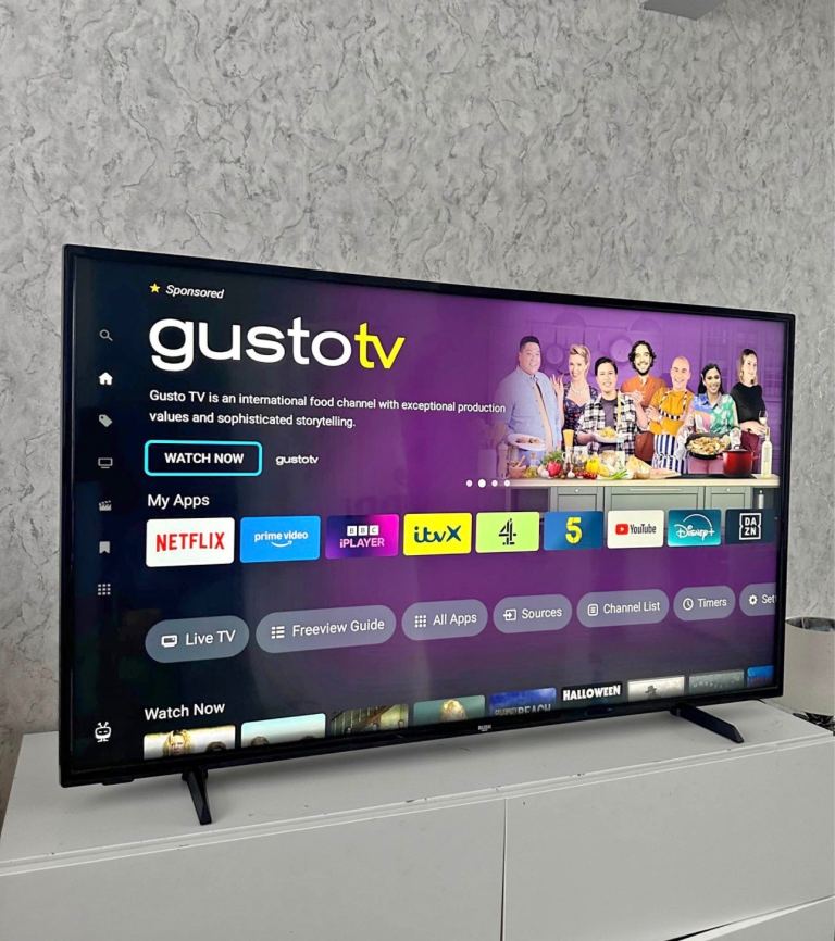 image for 50” 4K Bush Smart WiFi   Ultra Hd led tv   Excellent condition 