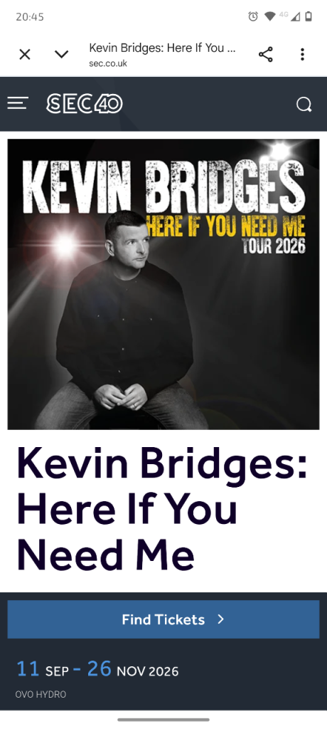Kevin Bridges Tickets 
