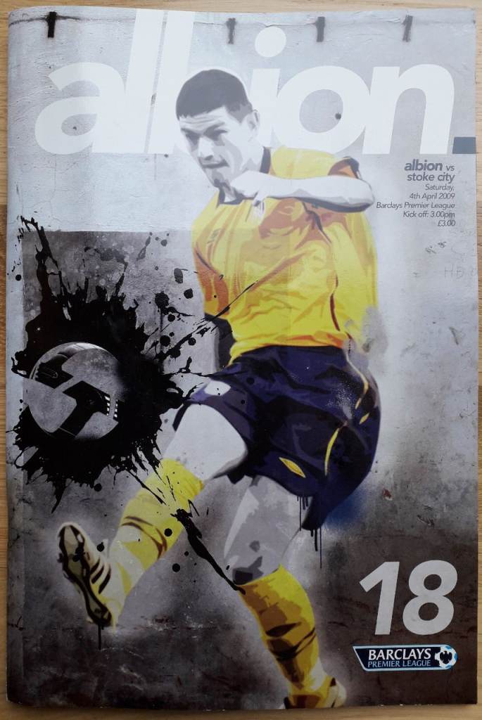 10 West Bromwich Albion programmes, 2008/09 Premiership season in mint condition