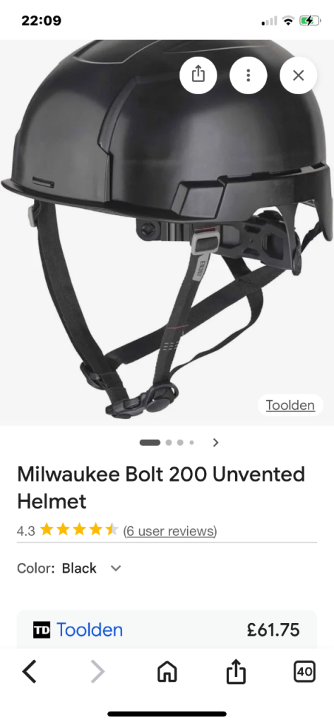 Hard hat black supervisor/ manager chin strap 