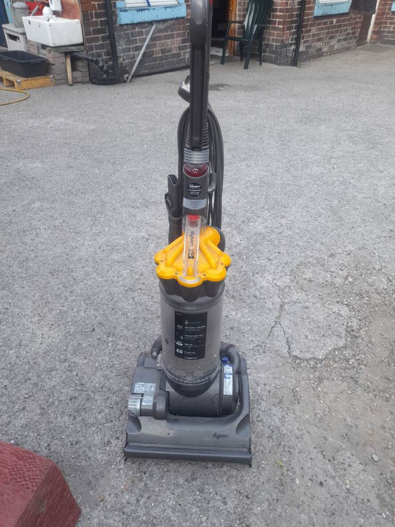 Dyson DC07 Upright Vacuum Cleaner – Grey and Yellow