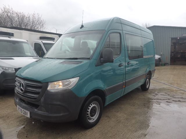 2019 Mercedes-Benz Sprinter 3.5t Van 314cdi  CREW VAN H2   L2 MWB  Crew Van Diesel Manual