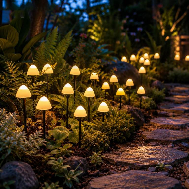Solar Mushroom Garden Lights | Waterproof Outdoor LED Fairy Pathway Lights for Patio, Yard