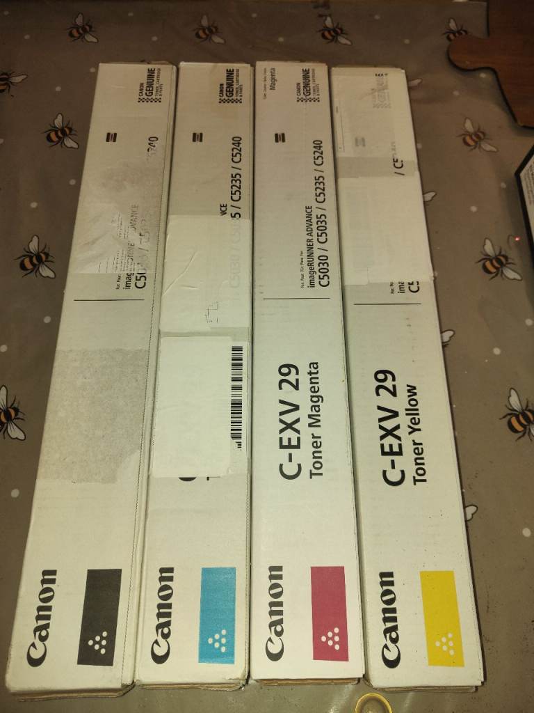 Canon toners 4 colours 