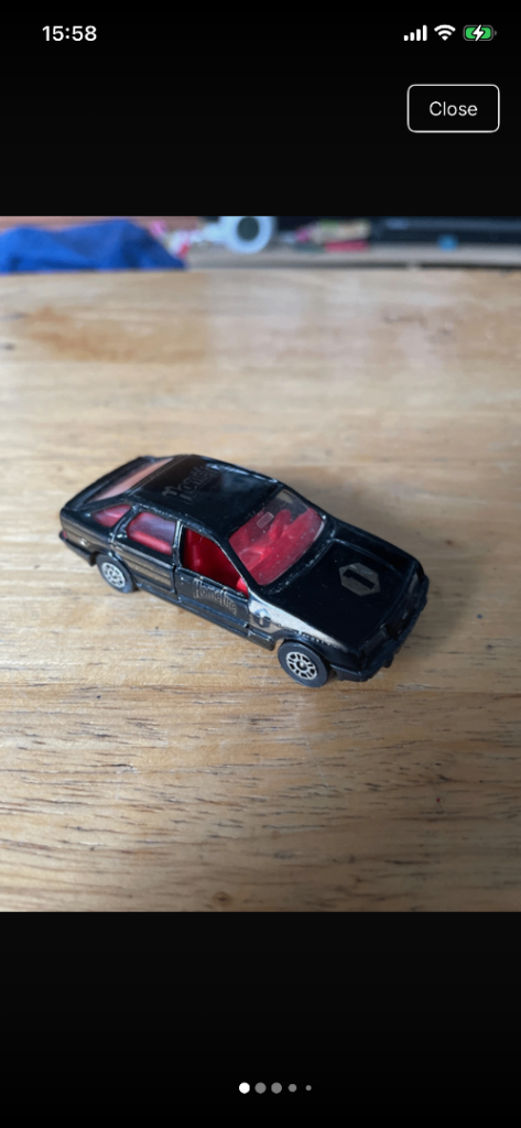 Vintage Ford Sierra Homefries Diecast Car – Black, Good Condition