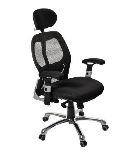 ErgoTek High-Quality Ergonomic Mesh Office Chair Adjustable Headrest Armrest Lumbar Support PreOwned