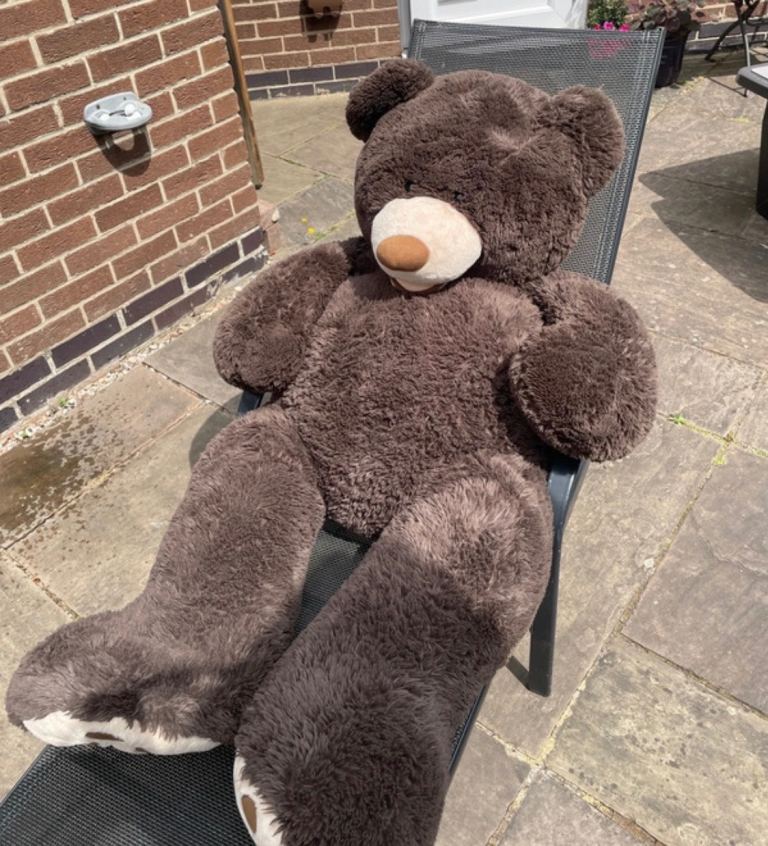 Large Hugfun International Teddy Bear – Soft Brown, Good Condition