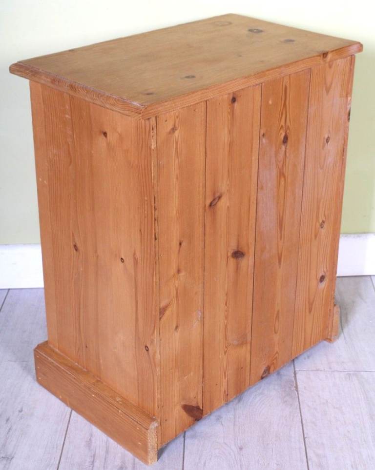  Pine Bedside Table 1 Drawer & Cupboard Thick & Solid Lots Of Rustic Character