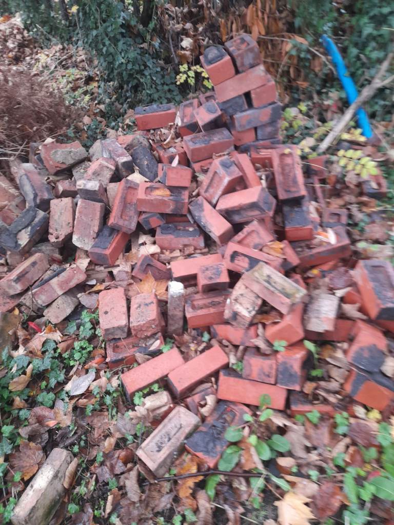 800 reclaimed bricks. 60p each