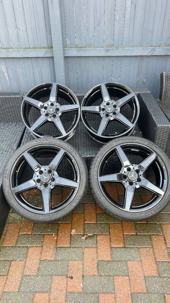 19” Genuine Mercedes CLS AMG Staggered Alloy Wheels